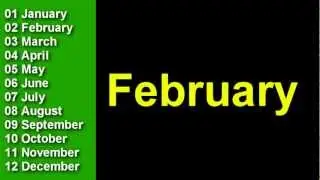 Learn The Months Of The Year In English -  Speak English, Learn English,
