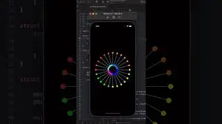 Rainbow sticks Rotating animation in SwiftUI