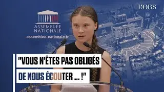 A l'Assemblée nationale, Greta Thunberg ironise face aux attaques des députés