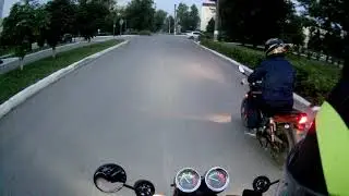 Не большой прохват с Диманом (stels flame 200)