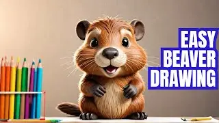 How to Draw a Cute Beaver in 5 Minutes for Kids
