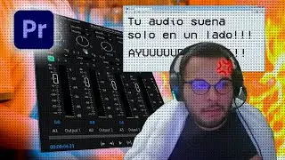 Mi audio suena de un solo lado en PREMIERE pero grabe en stereo