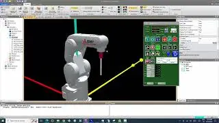 Robot Melfa Programming - Lesson 7: Robot operation - 3 XYZ Mode in  RT Toolbox software.
