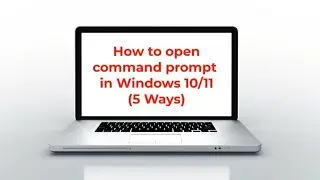 How to open a command prompt in windows 🖥️. #windows #cmd #viralvideo
