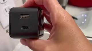 BeaSaf 36W Foldable Dual Port Wall Charger with Built-in Apple Watch Charger - Compatible