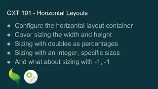 GXT 101 - Horizontal Layouts