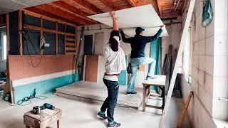 Installing Drywall on a Tight Budget - Here's How We Did It