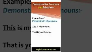 Demonstrative Pronouns vs Adjective #shorts #grammar #trending