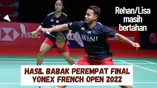 Hasil Pertandingan Babak Perempat Final Yonex French Open 2022. Pasangan Rehan/Lisa menang