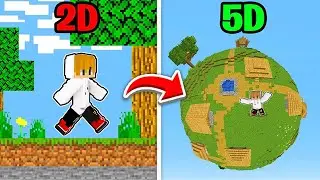 From 2D to 3D to 4D to 5D in Minecraft PE ( Tagalog )