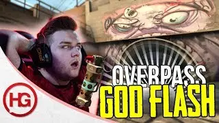 The BEST flash for the A site of Overpass (CS:GO)