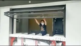 Vertical folding window#windows #vertical #folding #test #install #modern #popular #diy #fyp #custom