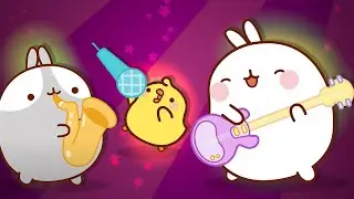 Molang and Piu Piu | Music Rock Band 🎸    | Cartoon for kids | Molang Funny Cartoons