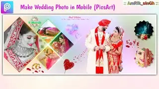 Make Wedding Photo or Album in Mobile | PicsArt Photo Editing | How to Make Colorful Blur Background