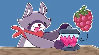 Rambley makes a Rambleberry smoothie (Indigo Park animation)