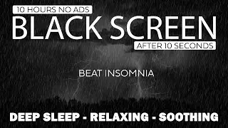 Beat Tinnitus with Heavy Rain on Lake, Calm Thunder in Deep Forest Real Rain Sounds for Sleeping 4K