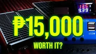 (Part 1)₱15,000 Cost Solar Power working electricity for 24 hours!