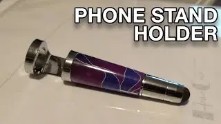 Lathe turned Phone Stand Holder