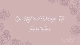 Go Highlevel Design Tip: Inline Form with Button