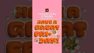 How to make amazing #3D #typography using #adobeillustrator #adobeillustratortips #artist