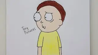 Рисуем Морти из мультфильма Рик и Морти| Draw Morty from cartoon Rick and Morty