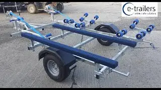 Extreme 750 Double Jet Ski 16 Rollers 2 Bunks Trailer - Seadoo Spark & Stand Up Ski