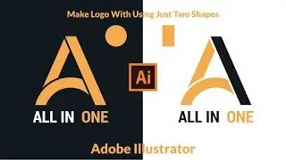 How To make A Text Logo in Adobe illustrator | Illustrator - Simple Logo in Hindi / Urdu