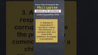 ABSOLUTE DIVORCE in the PHILIPPINES?  #divorce #philippines