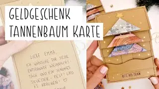 Geldgeschenk: Tannenbaum Karte basteln