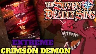 The Seven Deadly Sins : GRAND CROSS | How to destroy CRIMSON DEMON EXTREME