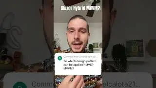 Blazor Hybrid MVVM? MVC?? What to do? #coding #dotnetmaui #blazor