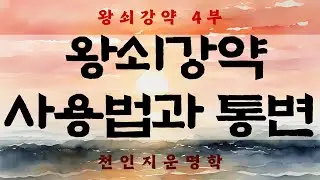 왕쇠강약 4부 : 왕쇠강약 사용법과 통변