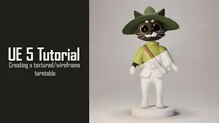 Unreal Engine 5 Texture and Wireframe Turntable Tutorial