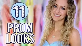 ♡ Trying 11 Different PROM Looks! ♡ (Dresses, Accessories, Hair)