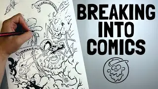 Breaking Into Comics | Inking a Spider-Man Cover