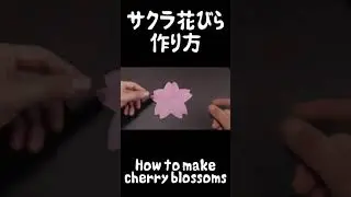 桜さくらサクラの花びらの作りから / How to make cherry blossoms #shorts