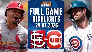 🔴LIVE🔴St Louis Cardinals Vs Chicago Cubs Full Game Highlights July 29, 2026 Envivo MLB THE SHOW 26