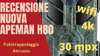 Review of the new Apeman h80 camera trap and first impressions of the videos.
