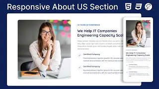 Create an AMAZING About Us Section with HTML CSS & SCSS