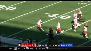 Denzel Ward 99 Yard Pick 6 Against Bengals