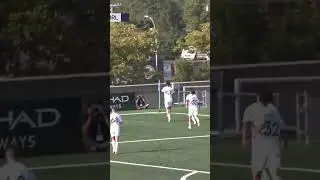 Fancy footwork from Ronald Arevalo as he puts it on a platter for Camil Azzam Ruiz, NYC II score