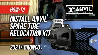 Anvil Spare Tire and Third Brake Light Relocation Kit Installation for Bronco (37