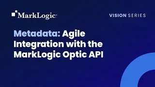 Metadata: Agile Integration with the MarkLogic Optic API
