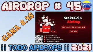 #Stake #Coin #DeFi airdrop GANA 10 COIN = 8.4$ Airdrops activos 2021 #Airdrops #ENERO 2021