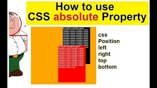how to absolute in css |css absolute property | css position top left right bottom