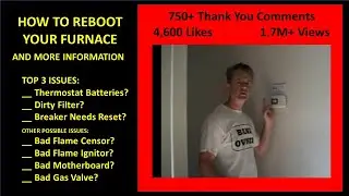 BEFORE YOU CALL FOR SERVICE:  HVAC ac My Heater FURNACE IS NOT WORKING   How to reboot your furnace