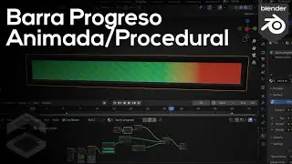 Barra de Progreso Animada con Shading Nodes en Blender 3.3 - Tutorial Blender