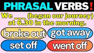 Fun and Educational: Phrasal Verbs Quiz for English Learners. || Part 24