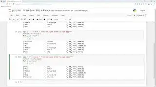 Order By or Group By in SQL in Python
