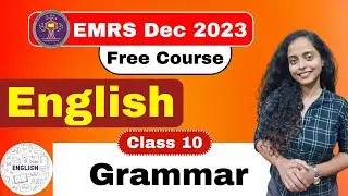 EMRS English Class 2023 | Important Questions & Topics | English for EMRS EXAM 2023 | Class 10